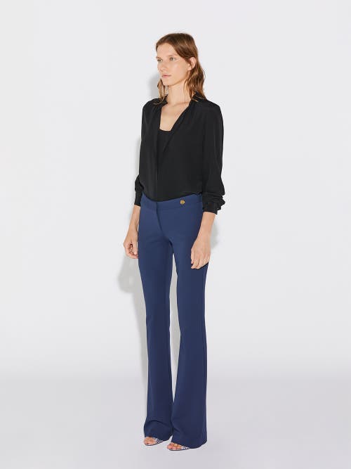 Callas Milano Jules Stretch Jersey Fit And Flare Pant In Blue