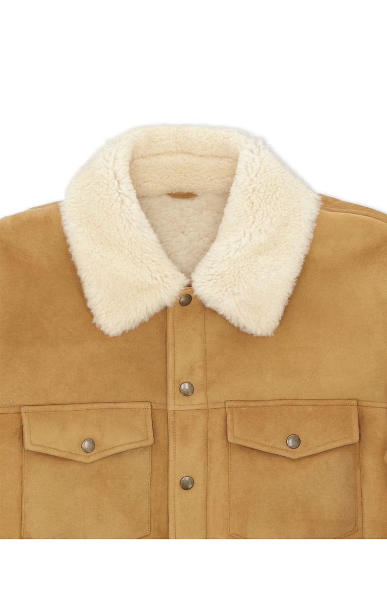Fortela Short Shearling Jacket, Alternate, color, Camel