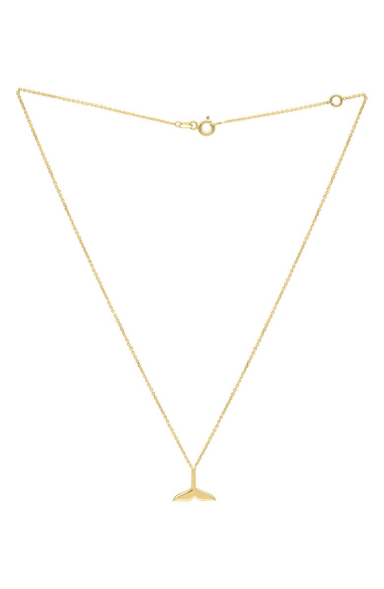 KARAT RUSH Whale Tale Pendant Necklace, Alternate, color, 