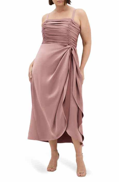 City Chic Ania Gathered Evening Dress