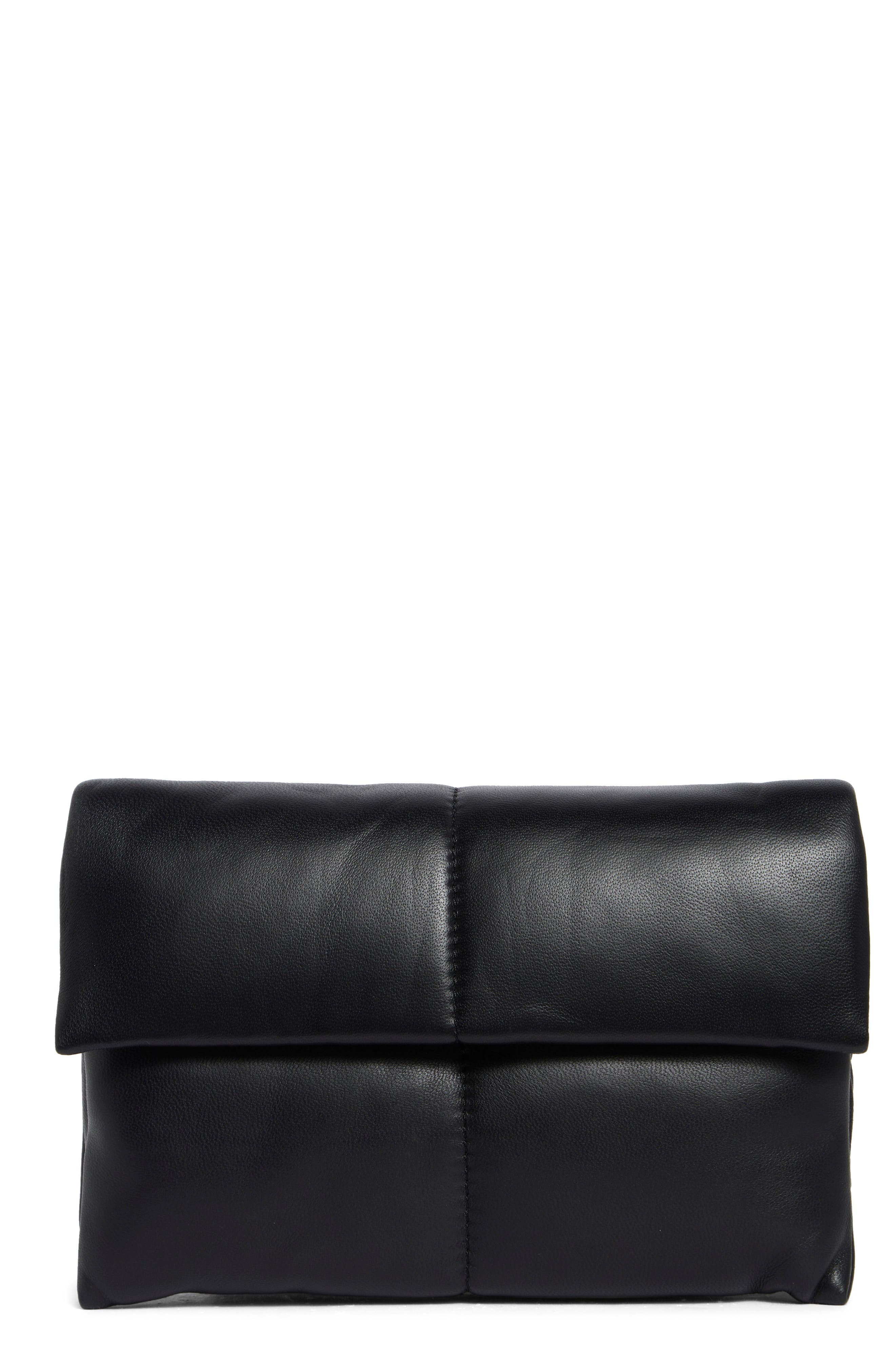 AllSaints Ezra Logo Strap Leather Crossbody Bag