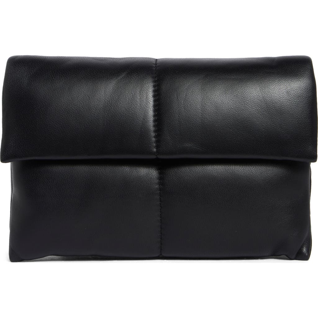 AllSaints Ezra Logo Strap Leather Crossbody Bag in Black at Nordstrom Rack