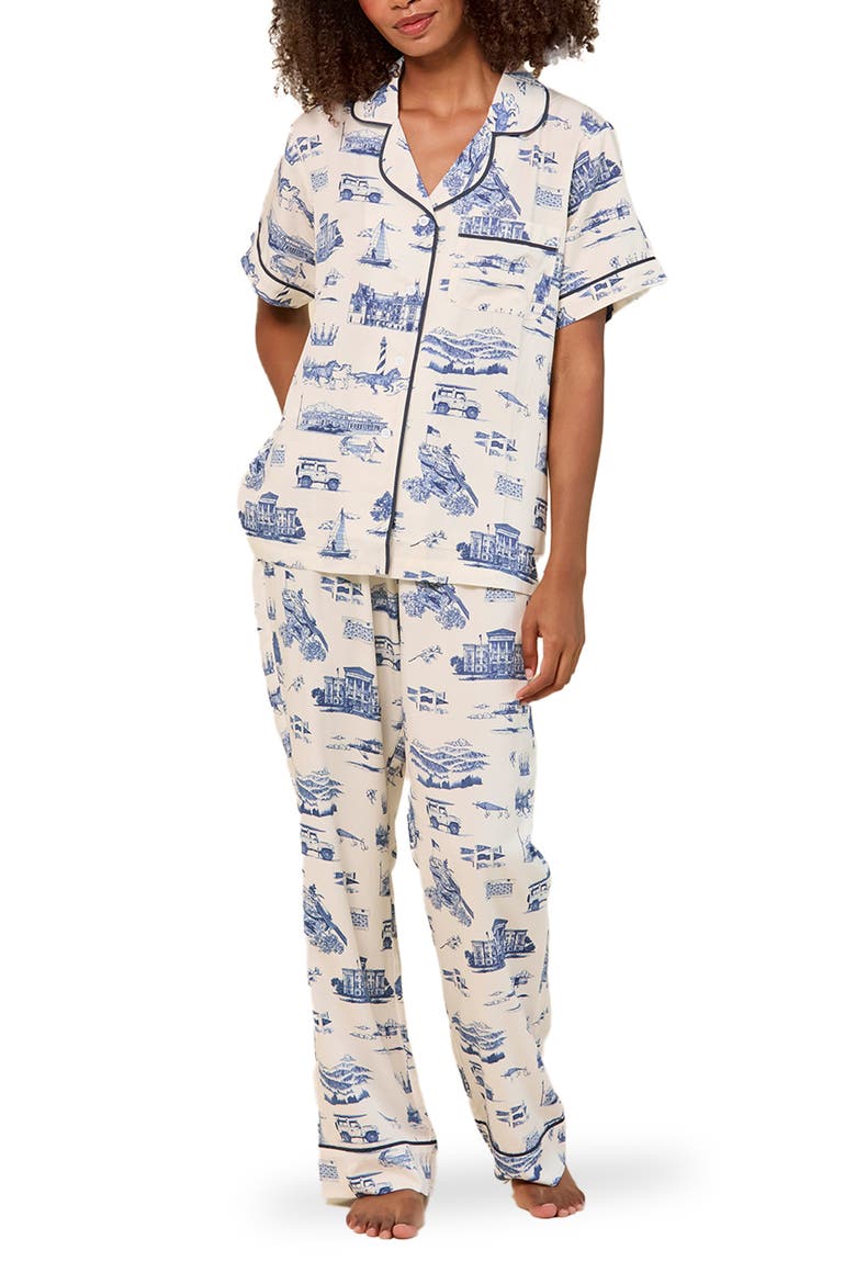 NC Toile Pant Set, Main, color, Navy