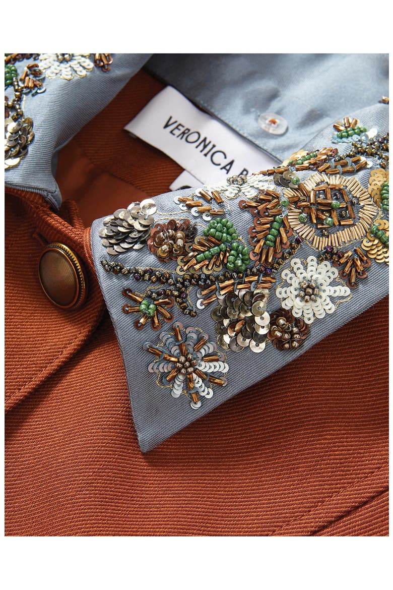 Laramie Removable Collar Dickey Jacket, Alternate, color, RUST