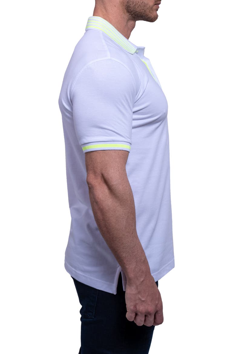 Tiplogo22 White Piqué Polo, Alternate, color, WHITE