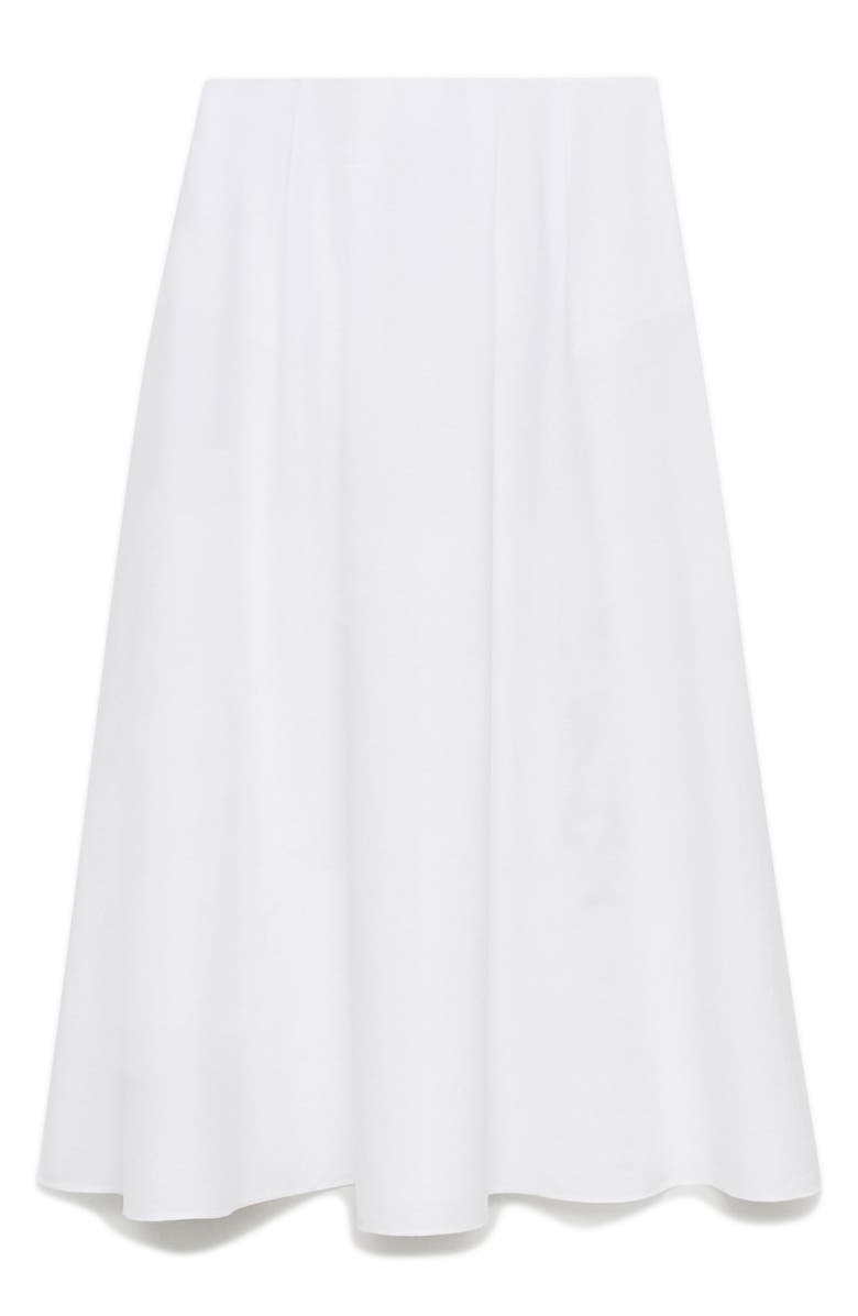 MANGO Flared Skirt, Alternate, color, White