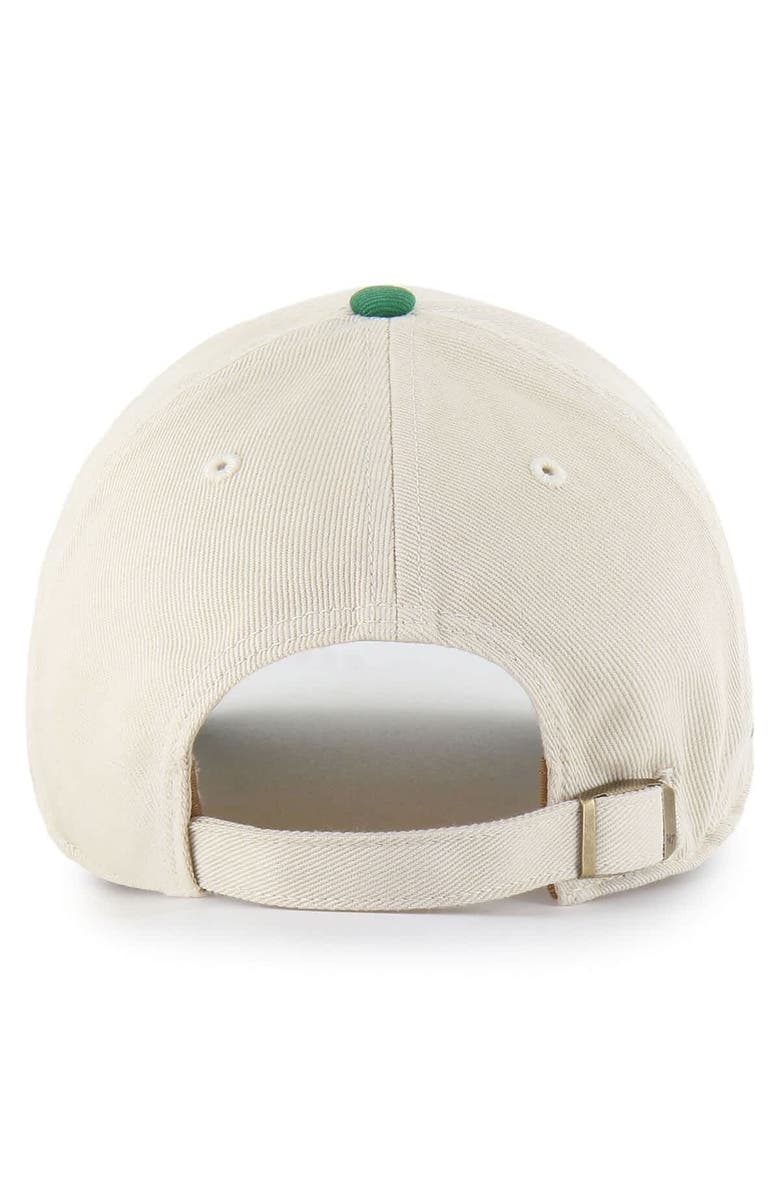 '47 Men's '47 Cream/Kelly Green Philadelphia Eagles Fairfield MVP Throwback Adjustable Hat, Alternate, color,