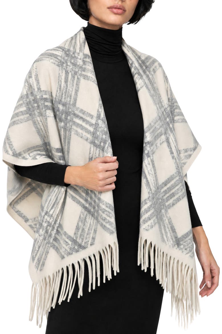 Nath Plaid Wrap, Main, color, BEIGE