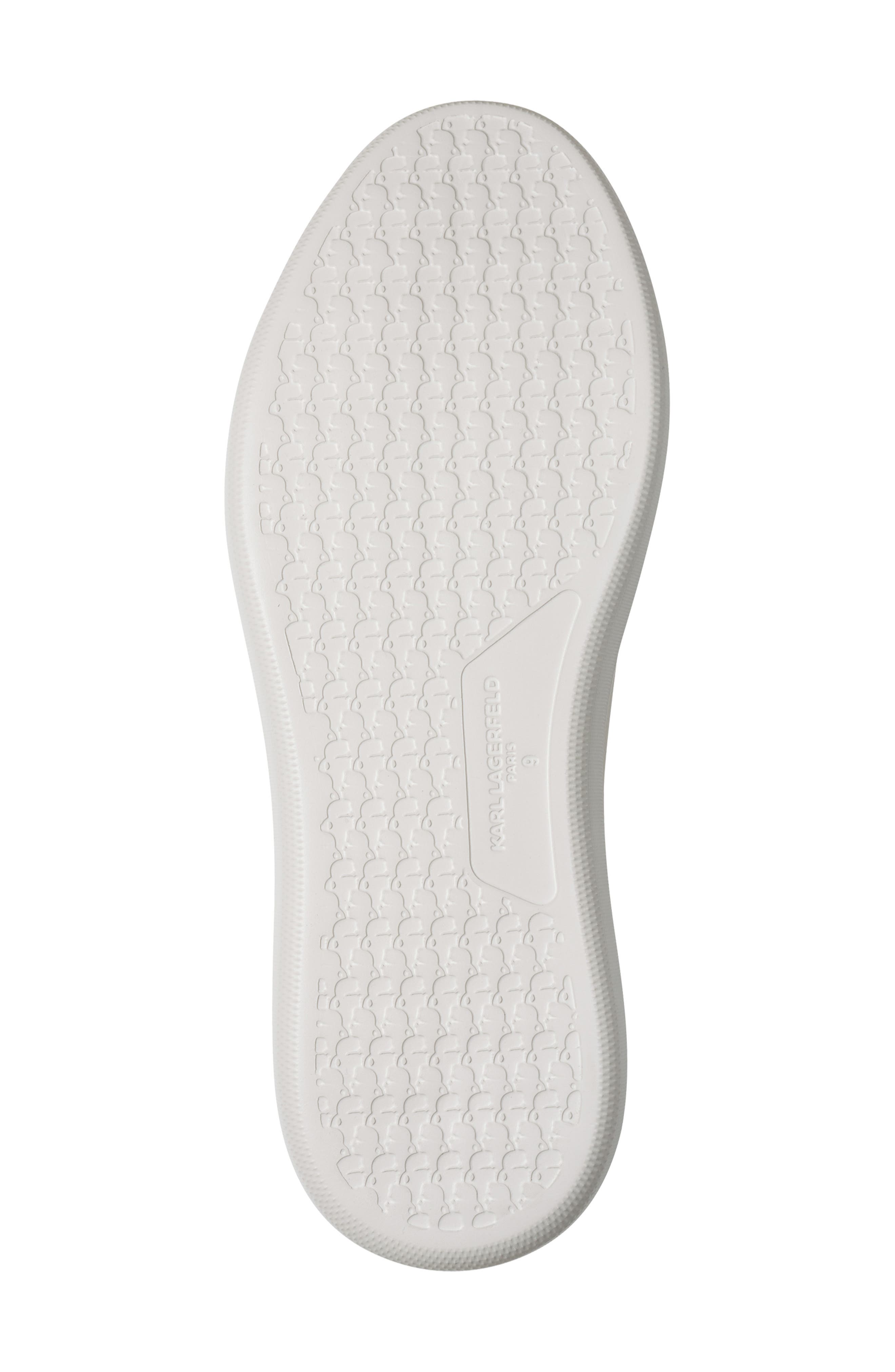 KARL LAGERFELD PARIS Side Logo Plate Sneaker, Alternate, color, Cement