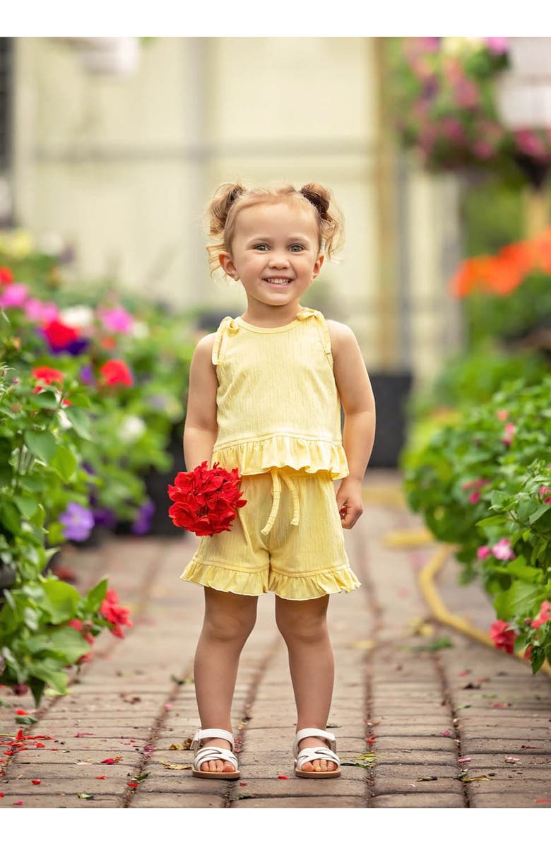 Mabel + Honey Sonny Sleeveless with Knot Detail Two Piece Set, Alternate, color, Yellow