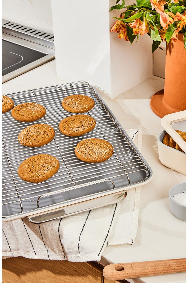 Nonstick Ceramic Large Baking Sheet, Alternate, color, SLATE