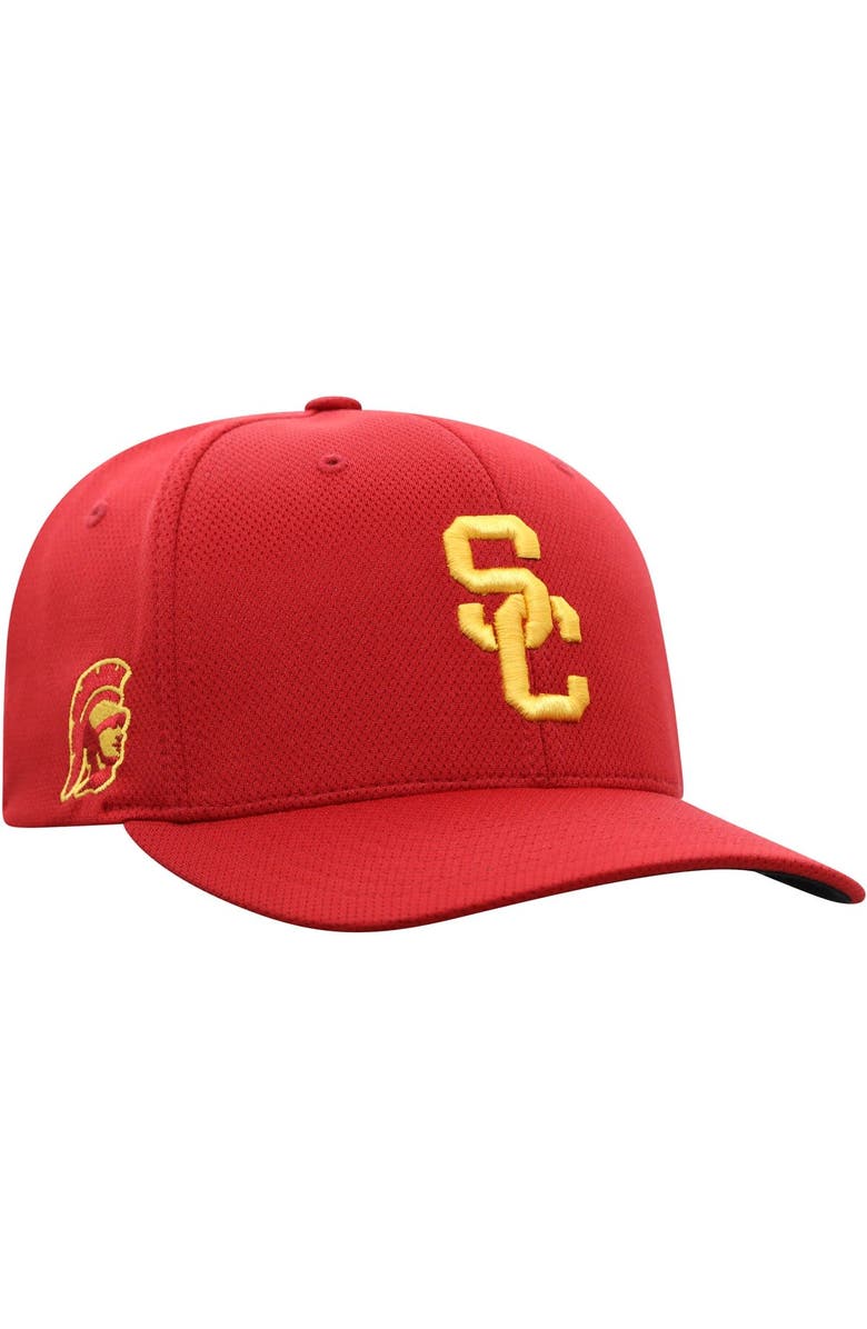 TOP OF THE WORLD Men's Top of the World Cardinal USC Trojans Reflex Logo Flex Hat, Alternate, color, Cardinal