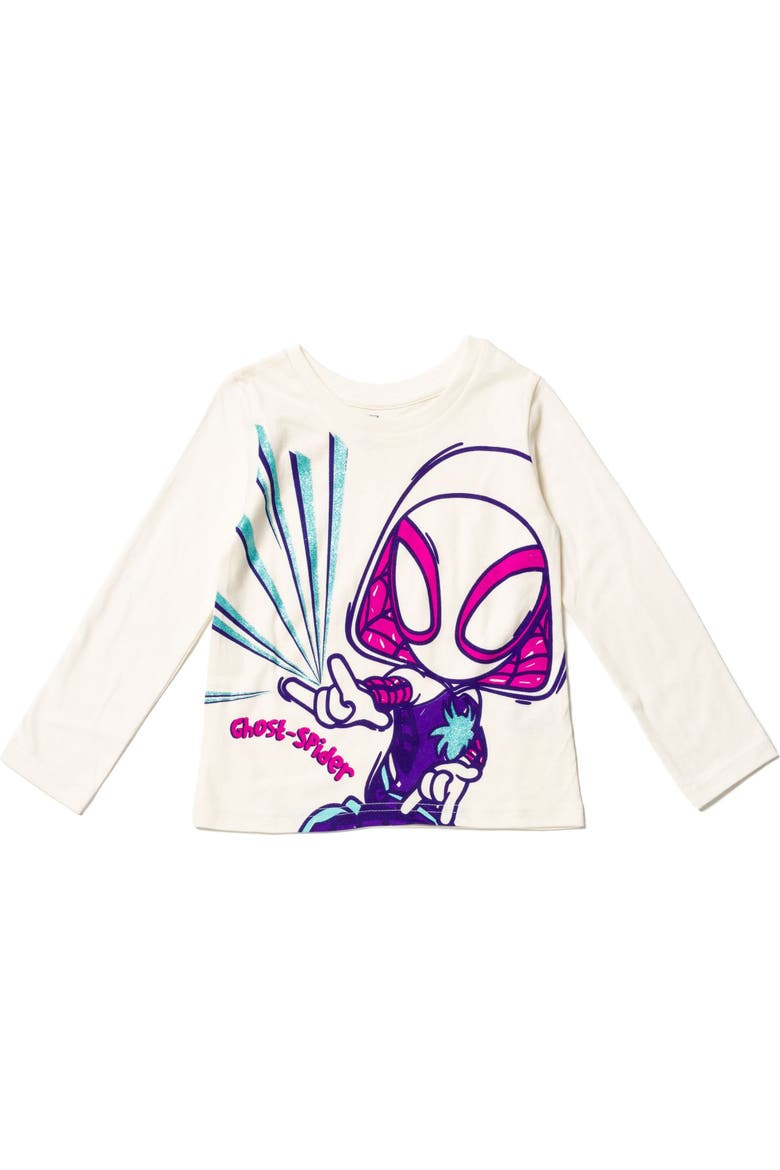 Spidey and His Amazing Friends 2-Piece Long Sleeve T-Shirts, Alternate, color, Ghost Spider Teal
