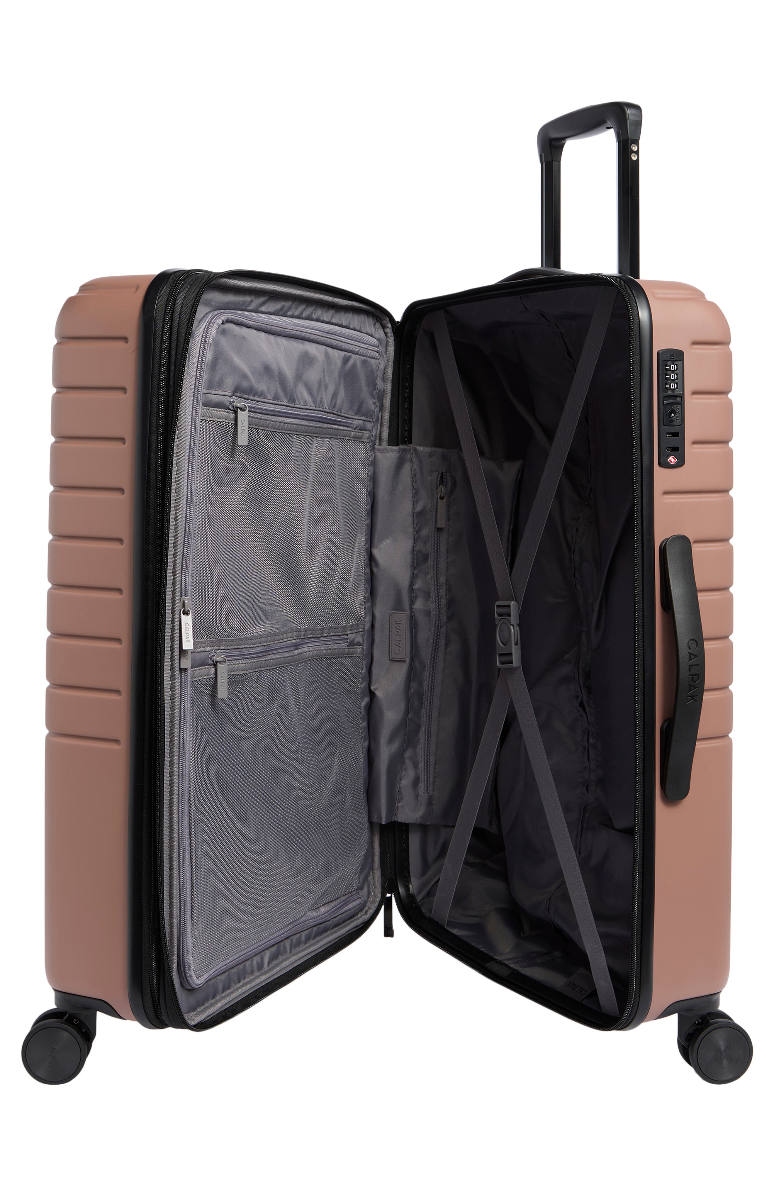 CALPAK Linley 24-Inch Hardside Spinner Luggage, Alternate, color, Milk Chocolate