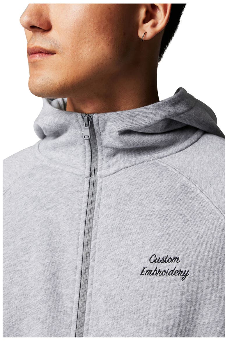The Year Round Terry Full Zip Hoodie, Alternate, color, Classic Grey Heather