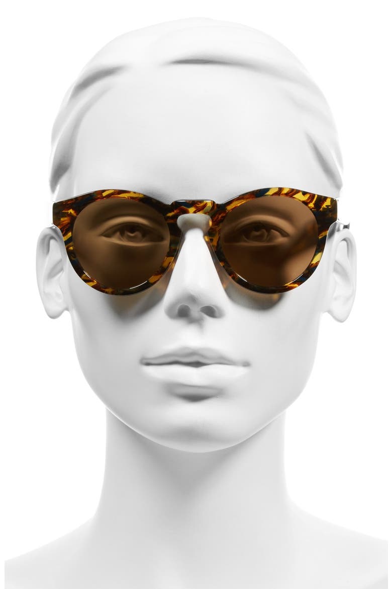 'Leonard' 47mm Sunglasses, Alternate, color, TORTOISE/ CLEAR/ BROWN