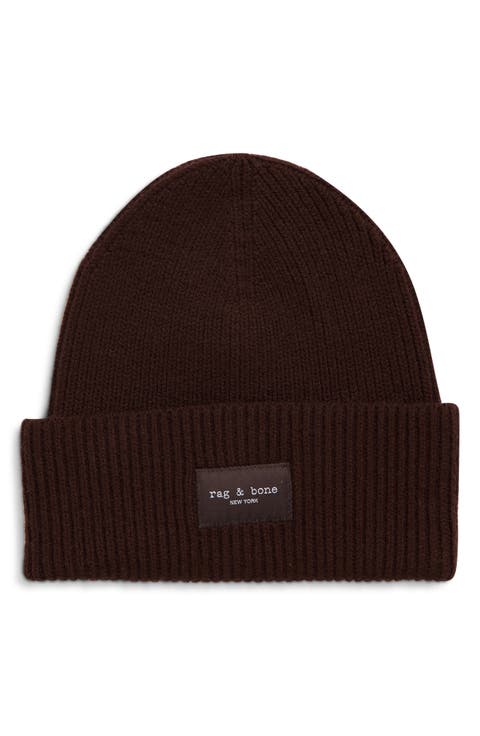 Blake Logo Patch Ribbed Beanie