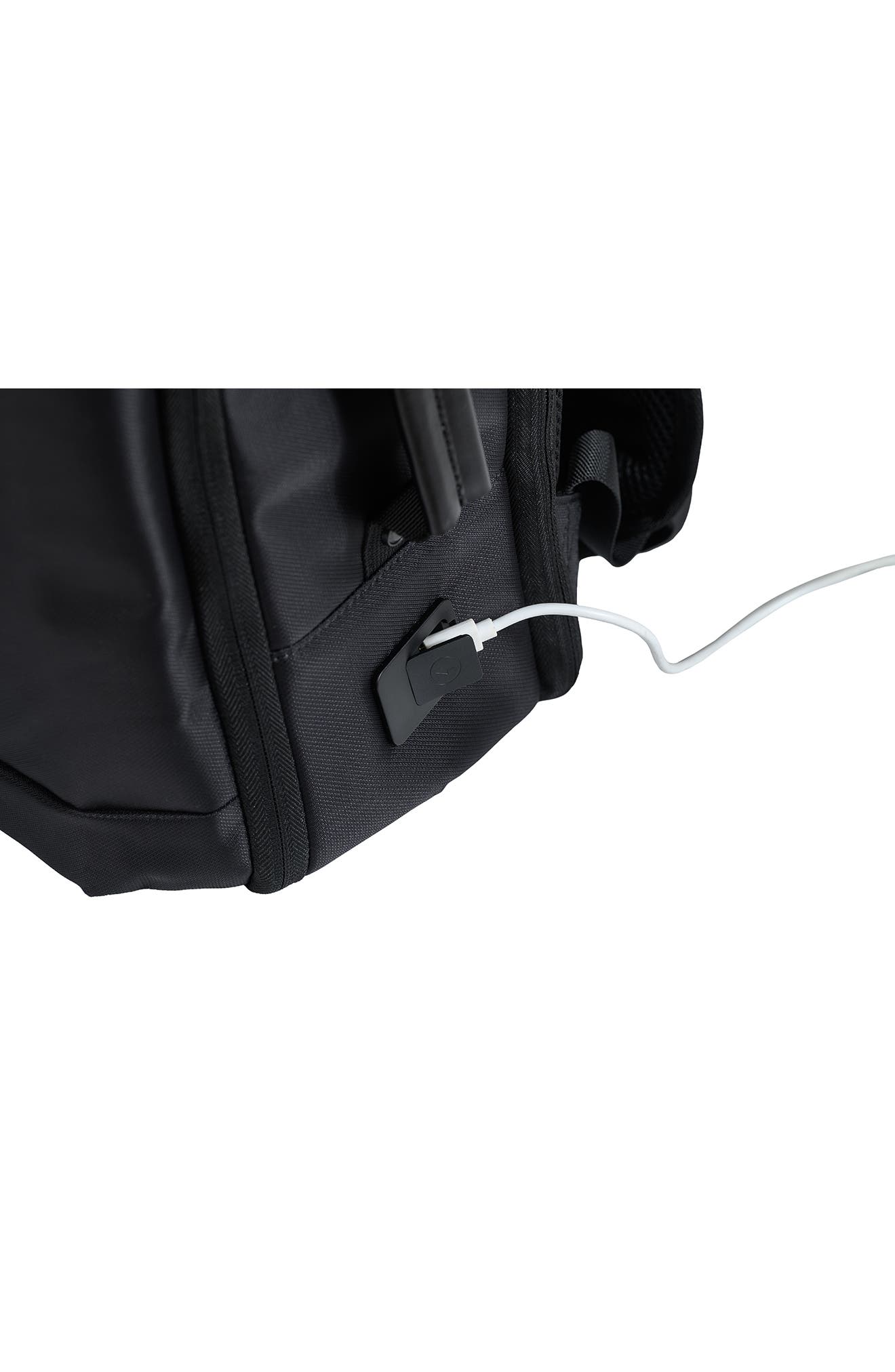 CHAMPS Waterproof Nylon Backpack, Alternate, color, Black