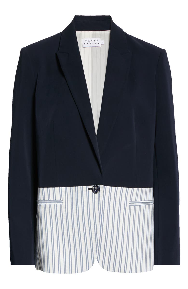 Tanya Taylor Darwin One Button Blazer, Alternate, color,