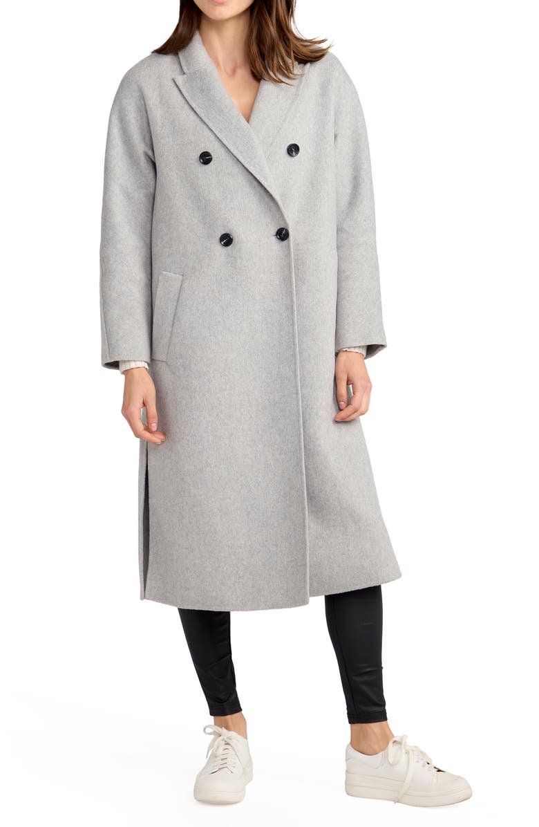 Belle & Bloom Guest List Oversized Double Breasted Wool Blend Coat, Main, color,