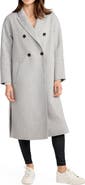 Belle & Bloom Guest List Oversize Double Breasted Wool Blend Coat