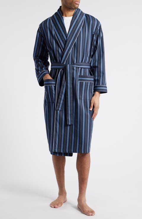 Sateen Shawl Collar Cotton Robe