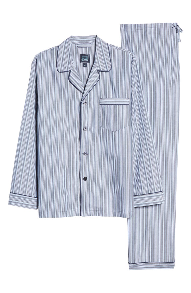 Majestic International Bedford Cotton Pajamas, Alternate, color, 