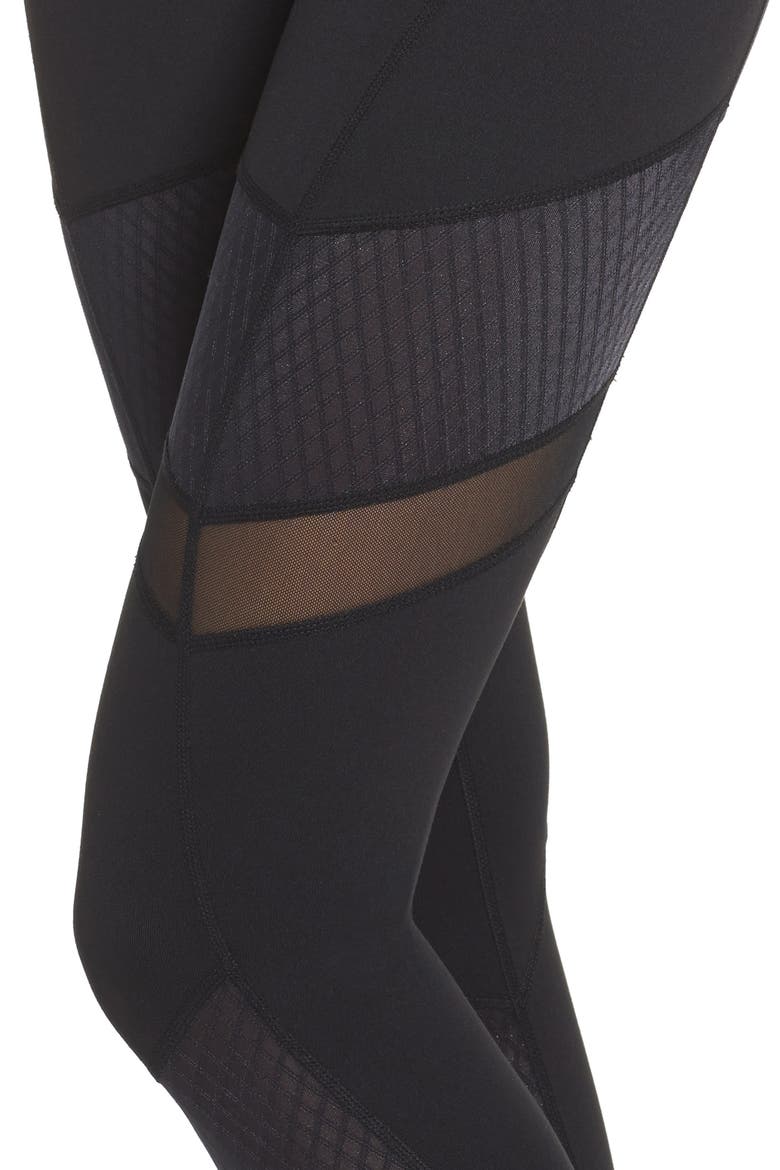 Turning Point High Waist Crop Leggings, Alternate, color, BLACK