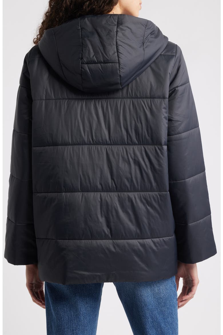 Hooded Puffer Jacket, Alternate, color, BLACK