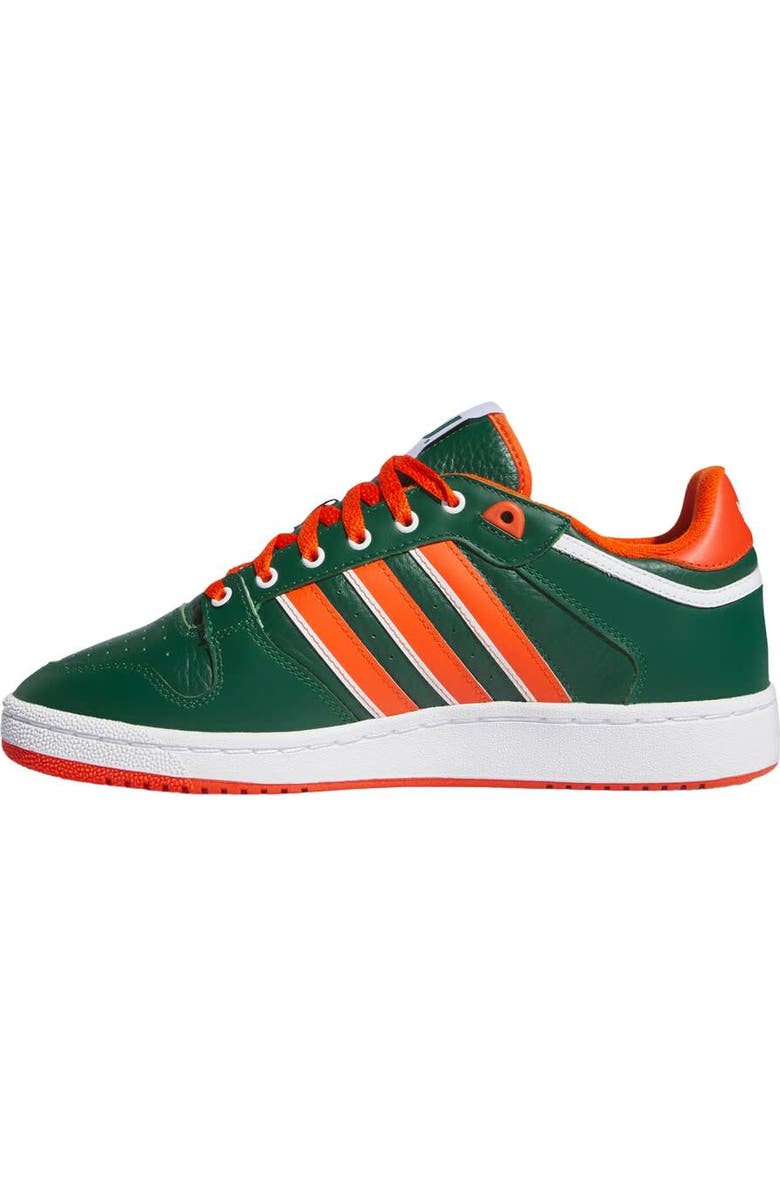 adidas Unisex adidas Green/Orange Miami Hurricanes Centennial 85 Low Basketball Shoes, Alternate, color,