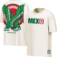 Outerstuff Men's Outerstuff Cream Mexico National Team FIFA World Cup 2026 Livery Oversized 2-Hit T-Shirt