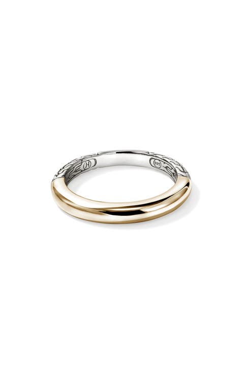 JH Essential 14K Gold & Sterling Silver Band Ring, 3MM