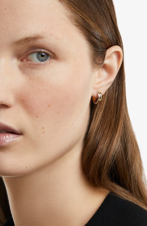 Ana Luisa Huggie Hoop Earrings In Gold/silver