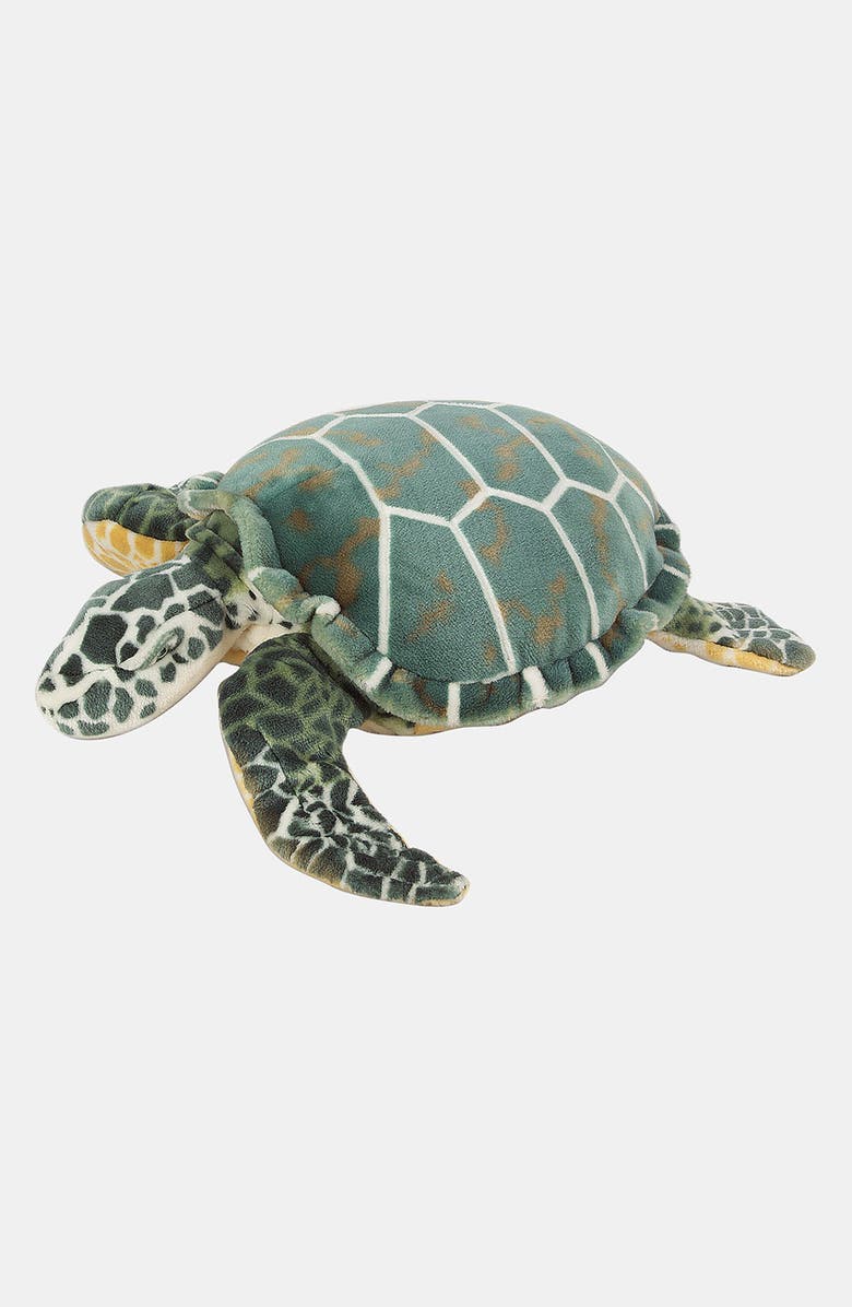 Melissa & Doug Oversized Plush Stuffed Sea Turtle, Main, color,