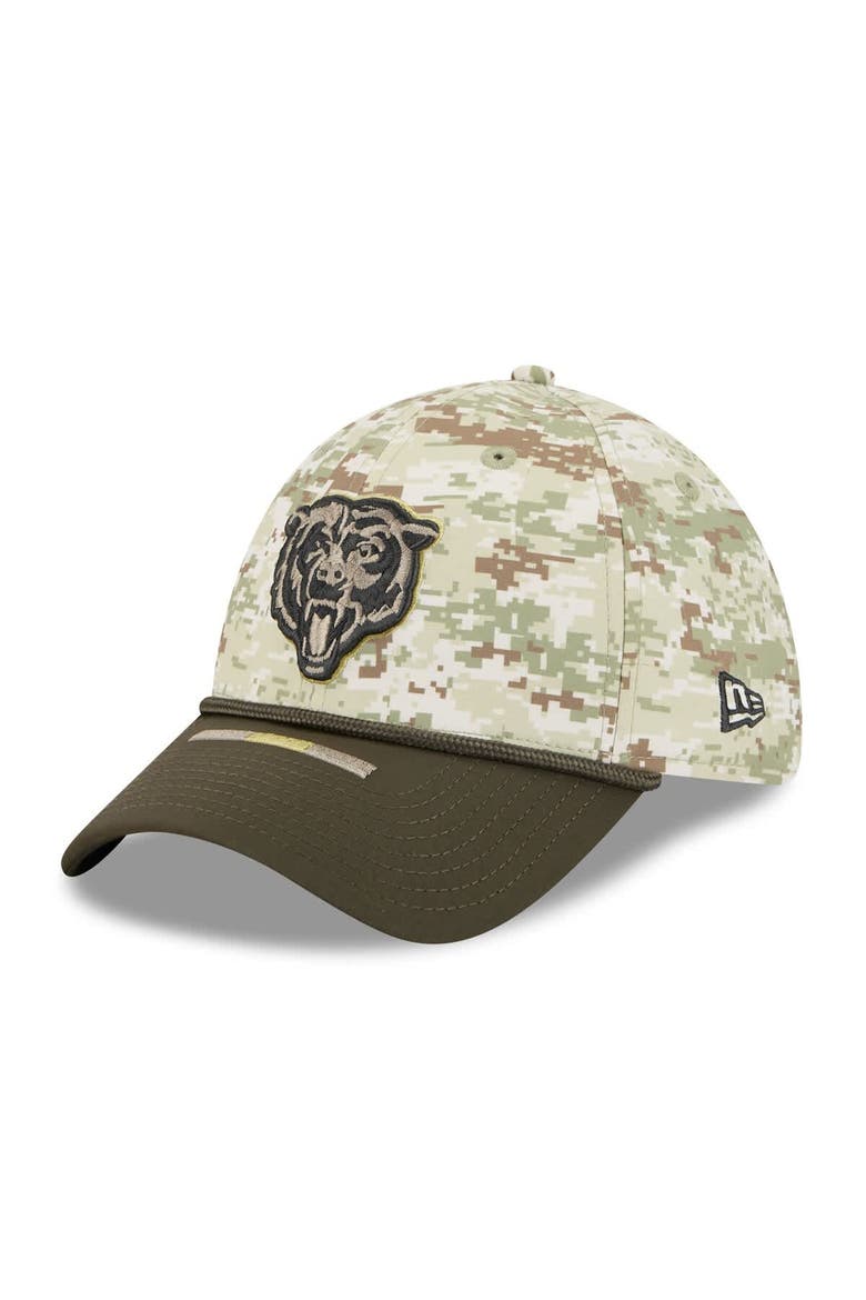 Men's New Era  Camo Chicago Bears 2025 Salute to Service 39THIRTY Flex Hat, Alternate, color, Camo