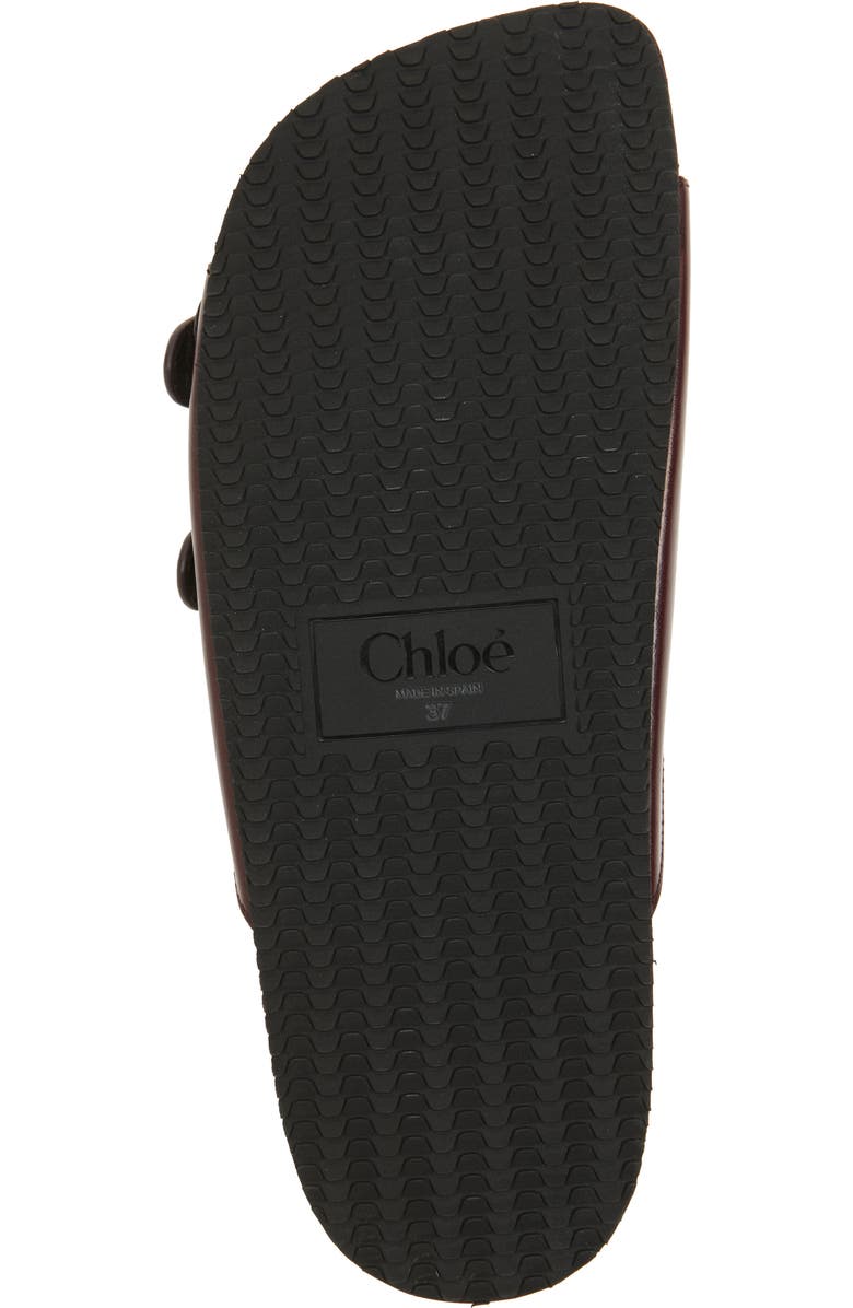 Chloé Polly Double Strap Slide Sandal, Alternate, color, Stormy Red