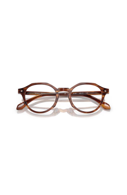 Giorgio Armani 49mm Phantos Optical Glasses In Brown