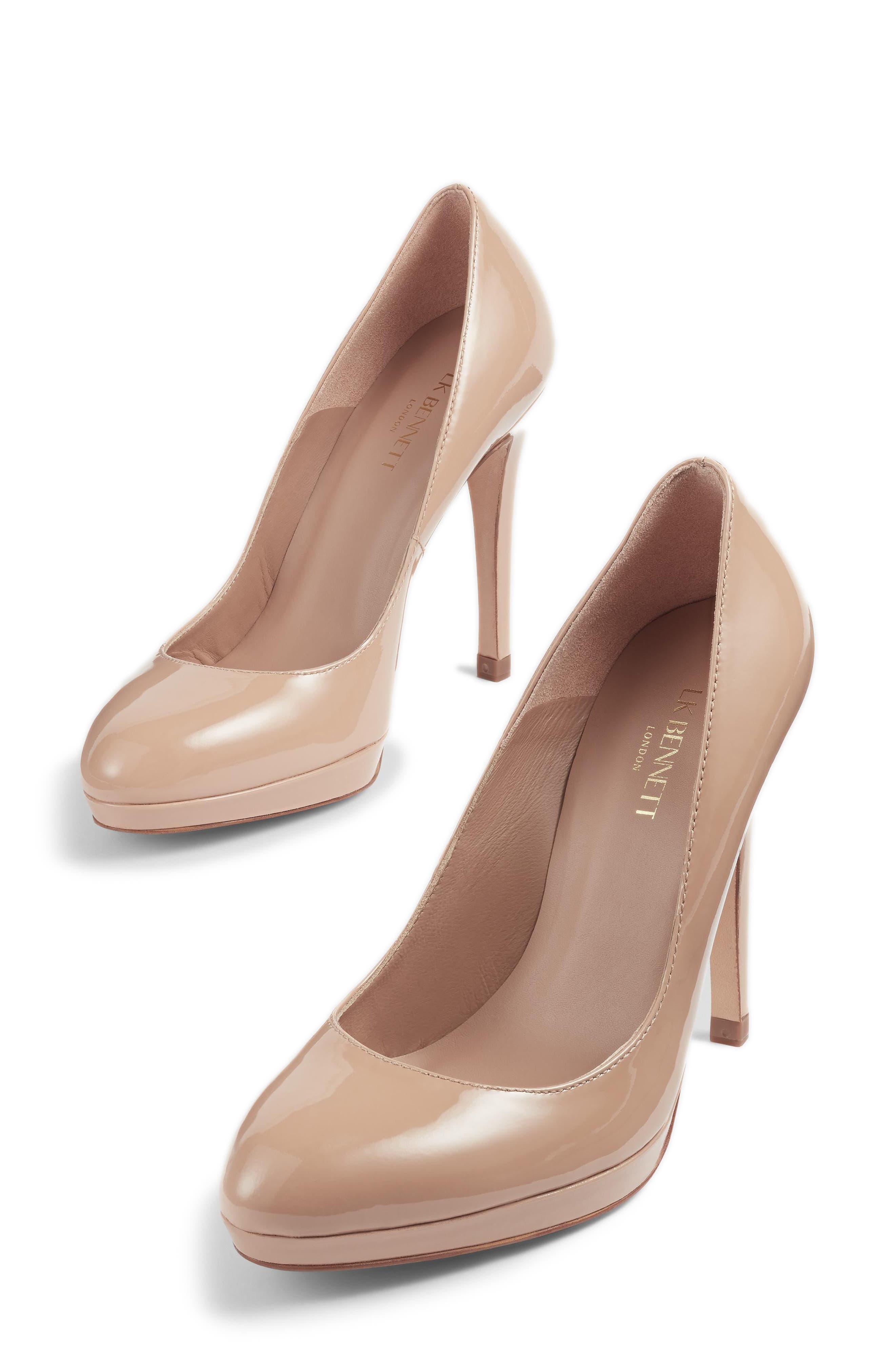 LK Bennett Sledge Platform Pump, Alternate, color, Bei-Trench