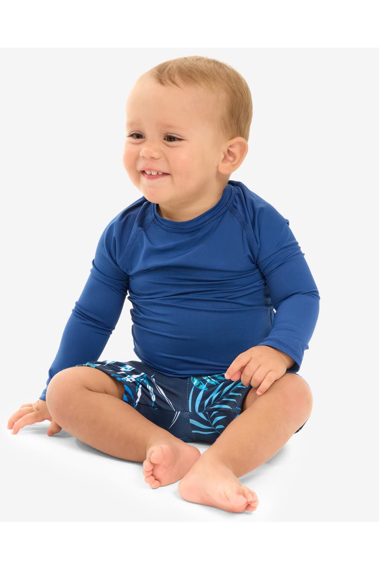 Toddler's Long Sleeve Crew Neck Top for Sun and UV Protection, Alternate, color, Navy