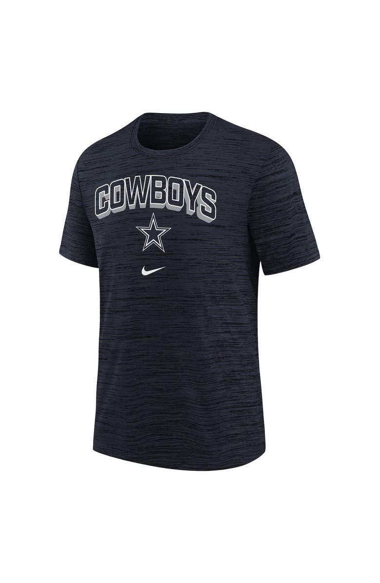 Nike Youth Nike Navy Dallas Cowboys Sideline Velocity Performance T-Shirt, Alternate, color, Navy
