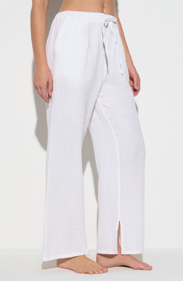 Spiritual Gangster Page Inner Gaze Tie Waist Pants, Alternate, color, 