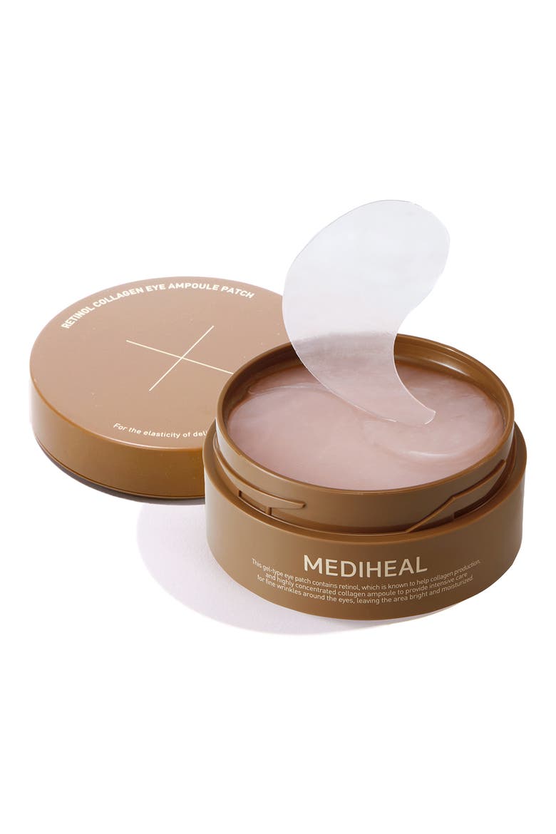 Retinol Collagen Eye Ampoule Patches, Main, color, BROWN