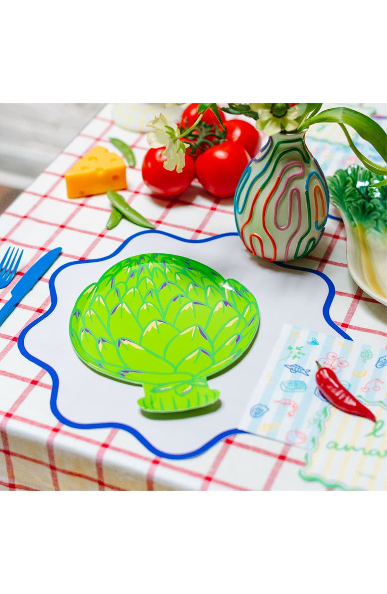 Jollity & Co. Le Dinner Artichoke Dinner Plates, Alternate, color, Assorted Pre-Pack