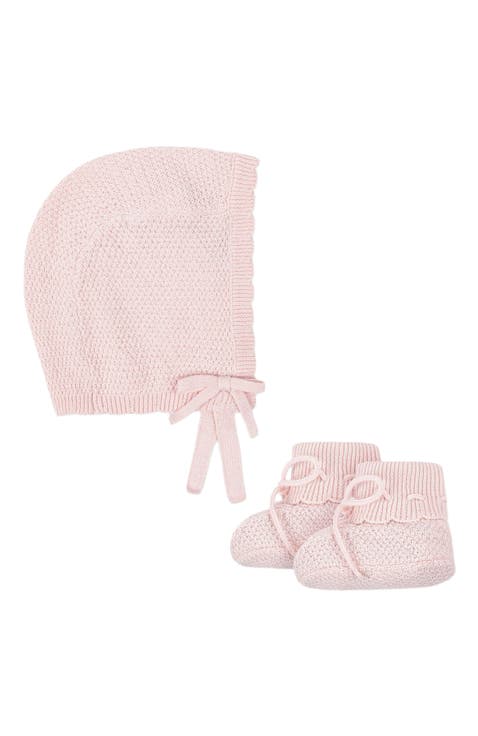 Baby Organic Sweater Bonnet and Bootie Set, Infant