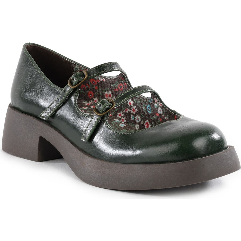 BC Footwear Fan Club Mary Jane Platform Pump in Green  product