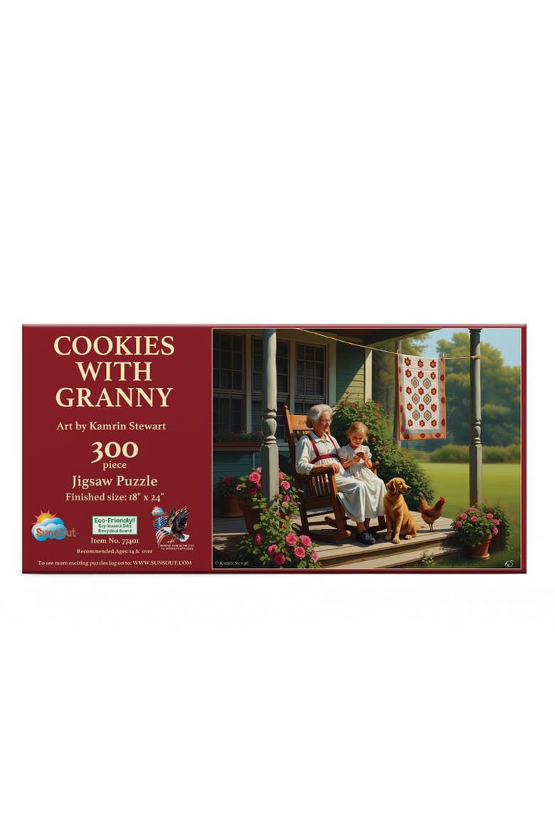 Cookies with Granny 300 piece Jigsaw Puzzle for Adults, Alternate, color, Multicolor