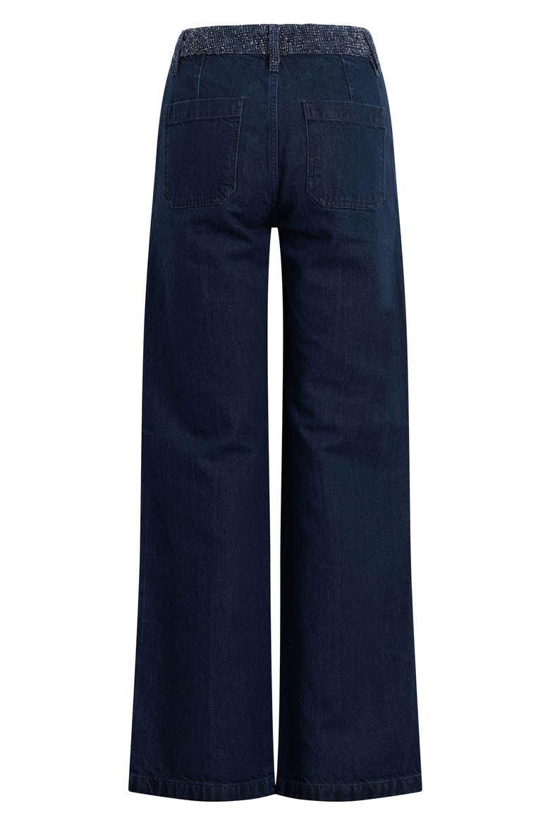 The Noah High Waist Wide Leg Jeans, Alternate, color, MARFA