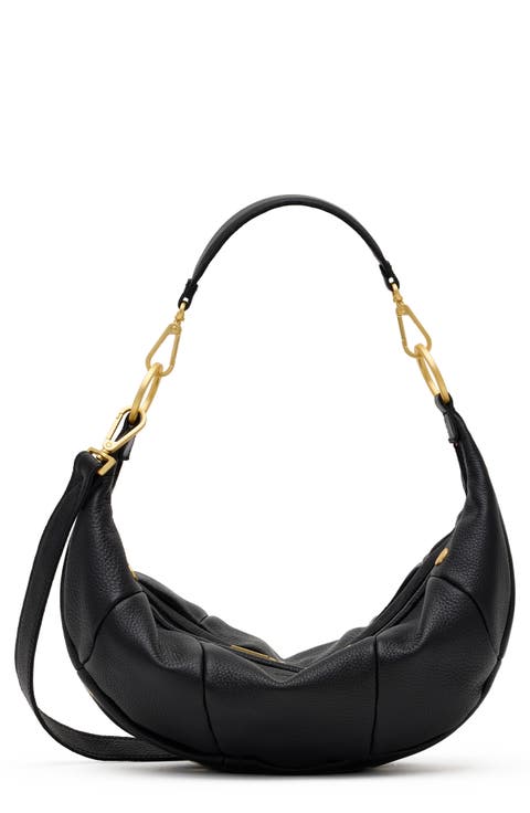 Medium Erica Leather Hobo Bag