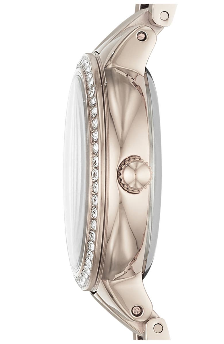 Fossil 'Virginia' Crystal Accent Bracelet Watch, 30mm, Alternate, color, 