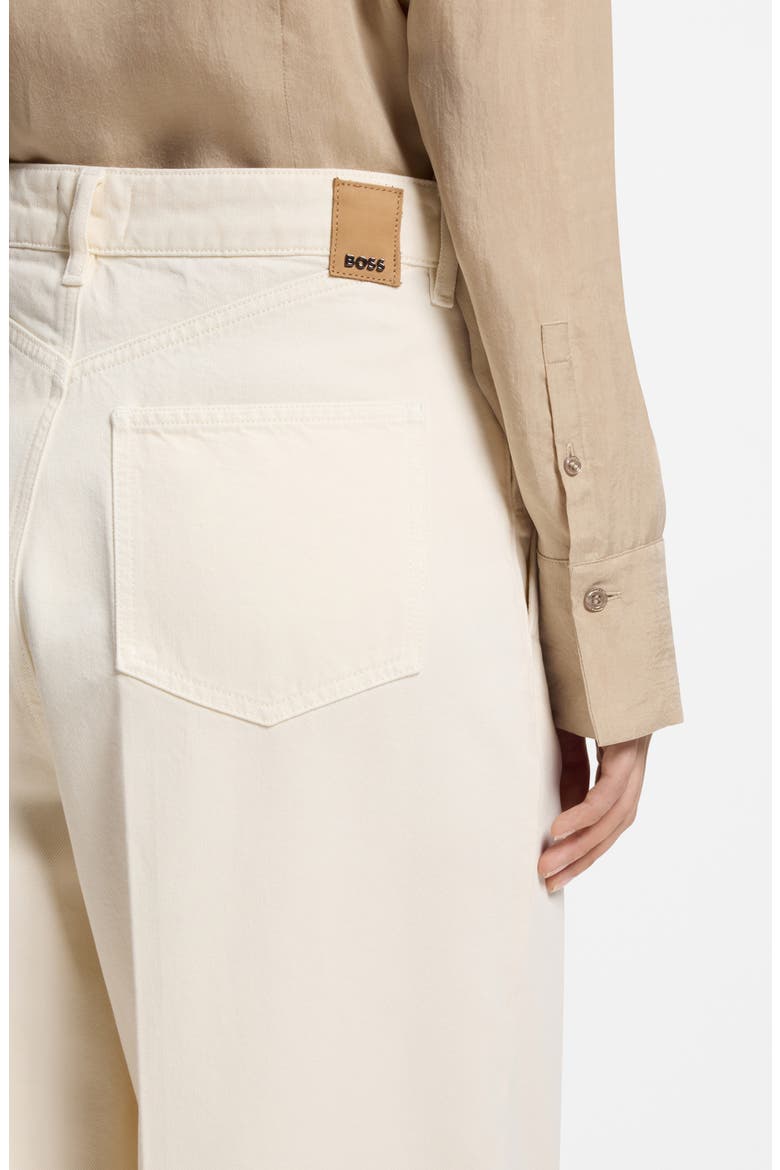 Essential High Waist Wide Leg Jeans, Alternate, color, SOFT CREAM